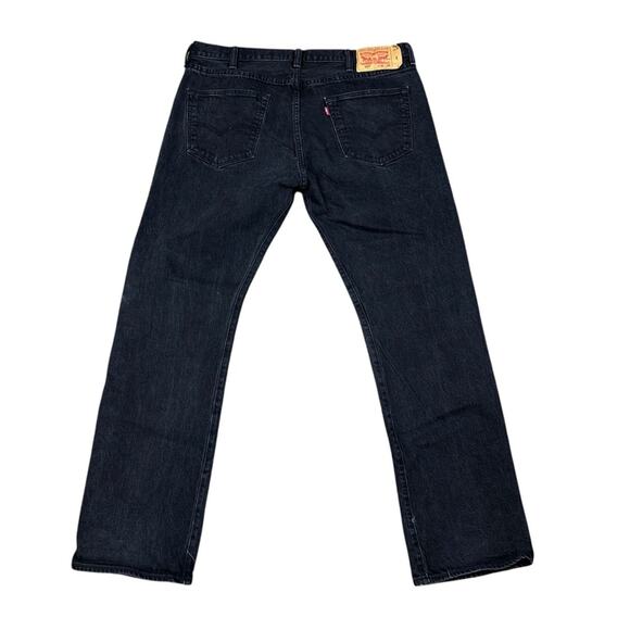 Levi's 501 button Fly Jeans Black Size 38 X 32 - Picture 1 of 6